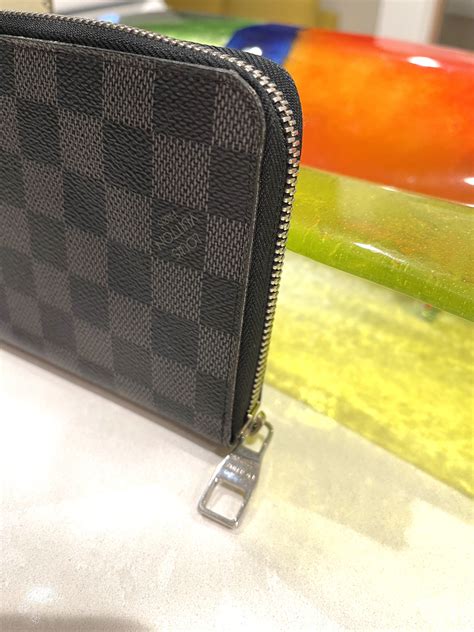 louis vuitton damier graphite zip around wallet